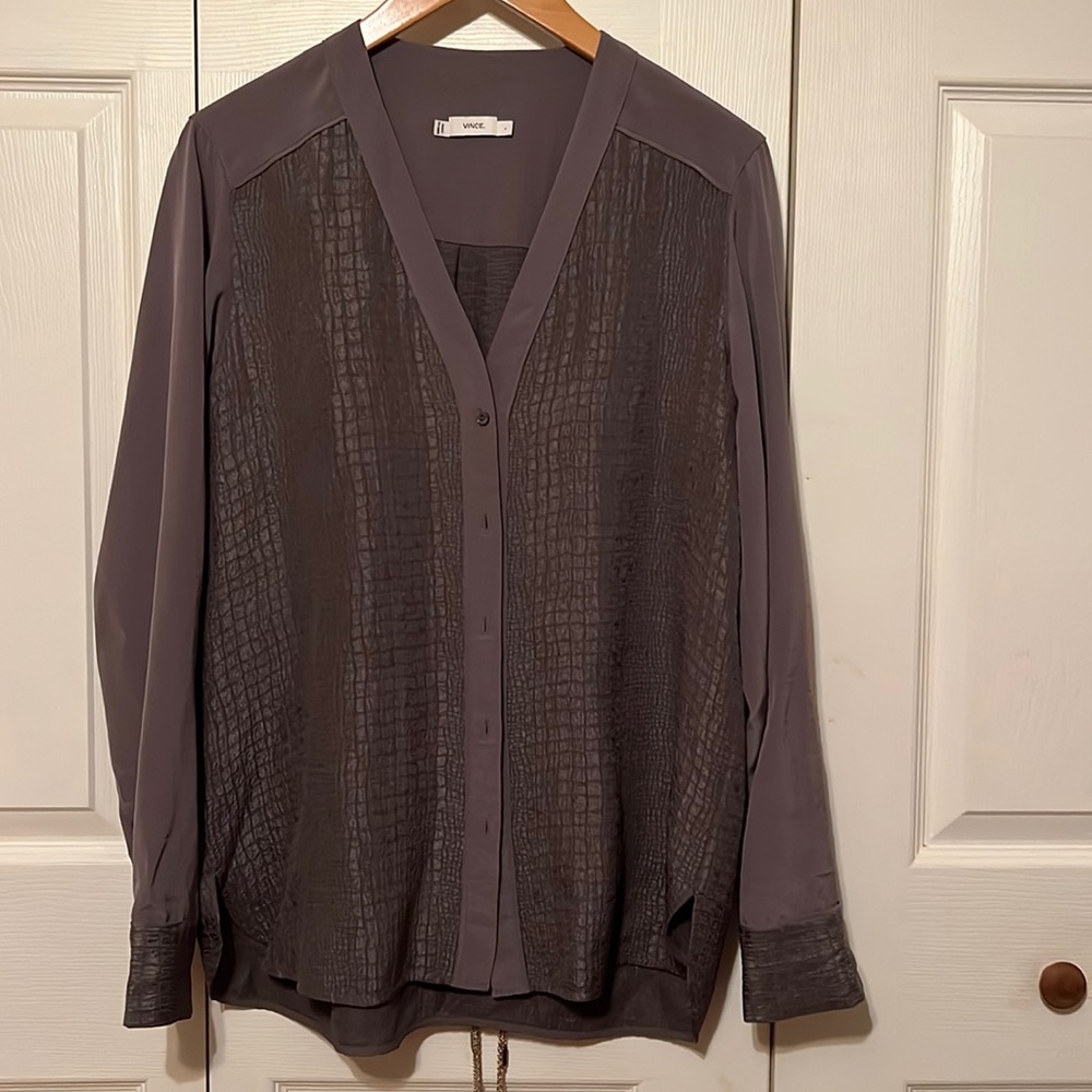 Gray blouse